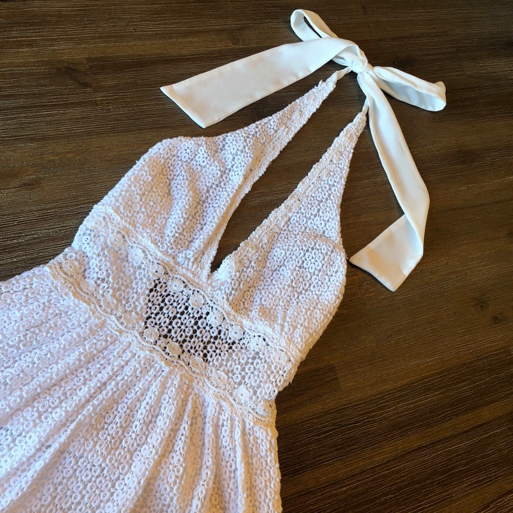Free People White Lace Dress!